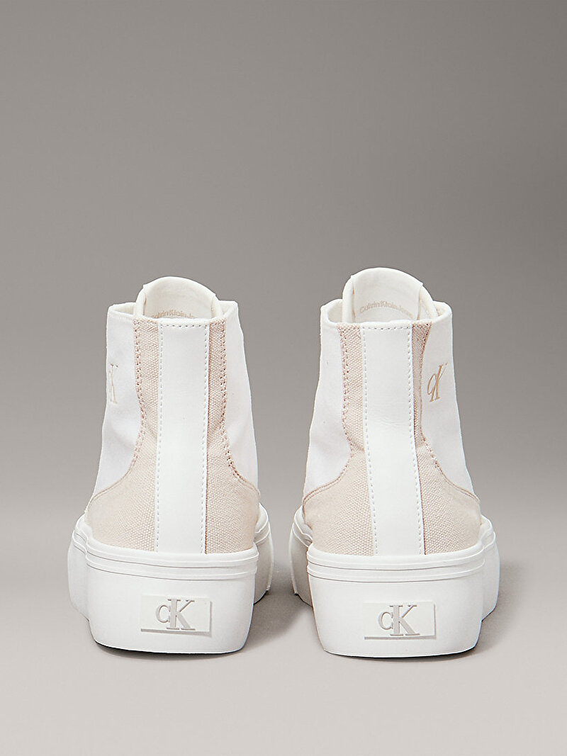 Calvin Klein Beyaz Renkli Kadın Vulcanic Flatform High Sneaker