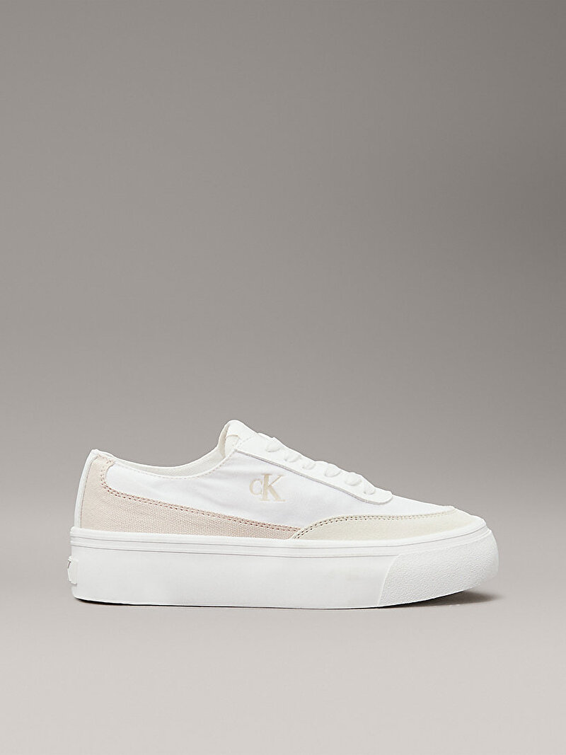 Calvin Klein Beyaz Renkli Kadın Vulcanic Flatform Low Sneaker