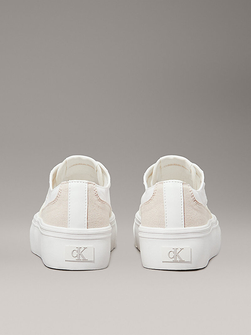 Calvin Klein Beyaz Renkli Kadın Vulcanic Flatform Low Sneaker