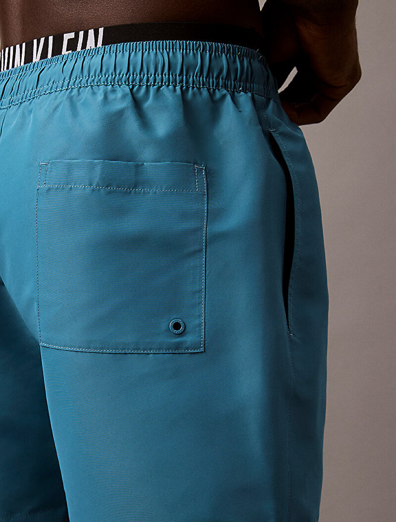 Calvin Klein Mavi Renkli Erkek Medium Double Deniz Şortu