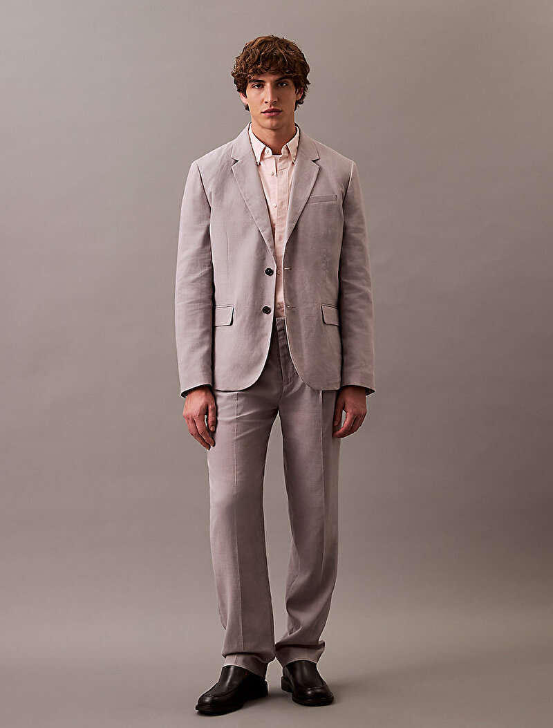 Erkek Traveler Linen Blazer