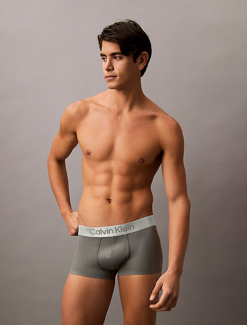 Calvin Klein Gri Renkli Erkek Low Rise Trunk Boxer