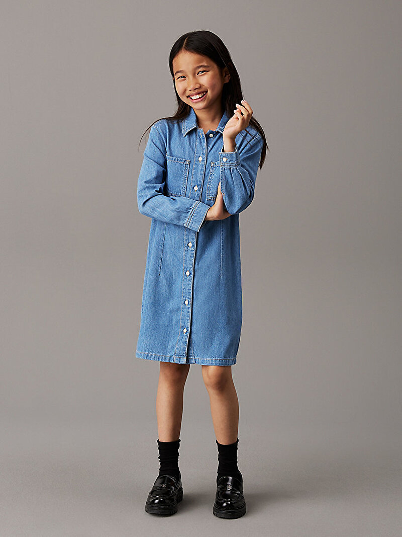 Kız Çocuk Tnecel Denim Elbise