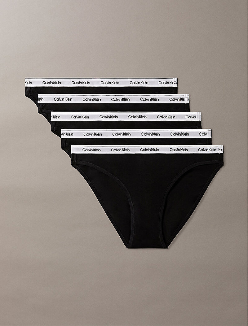 Calvin Klein Siyah Renkli Kadın 5'li Paket Bikini Külot Seti
