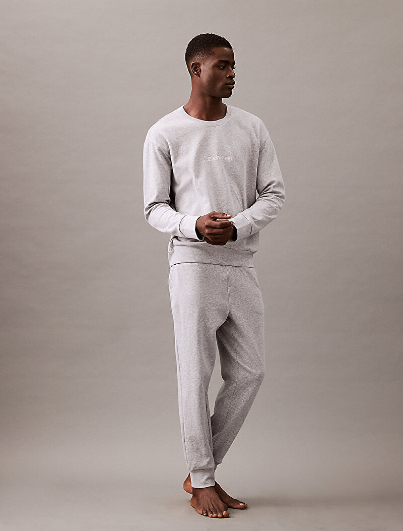 Calvin Klein Gri Renkli Erkek Sweatshirt