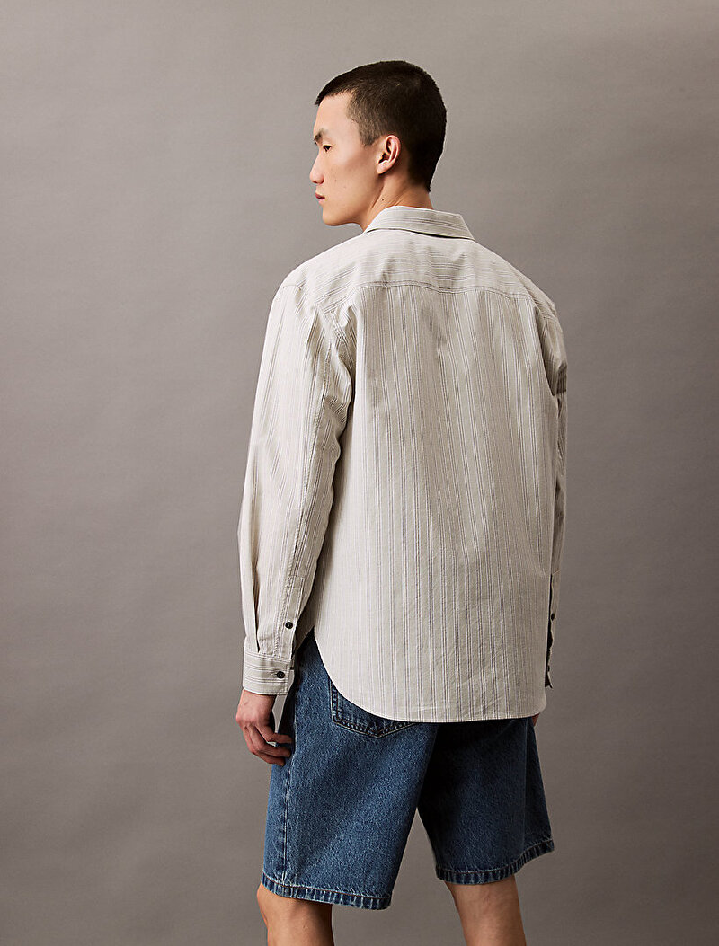 Calvin Klein Lacivert Renkli Erkek 90S Mid Blue Stone Şort