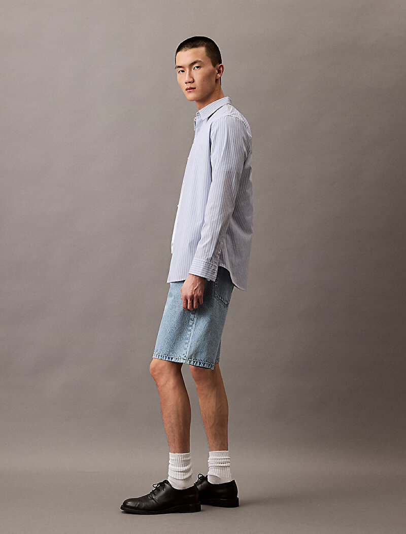 Calvin Klein Mavi Renkli Erkek 90s Indigo Şort