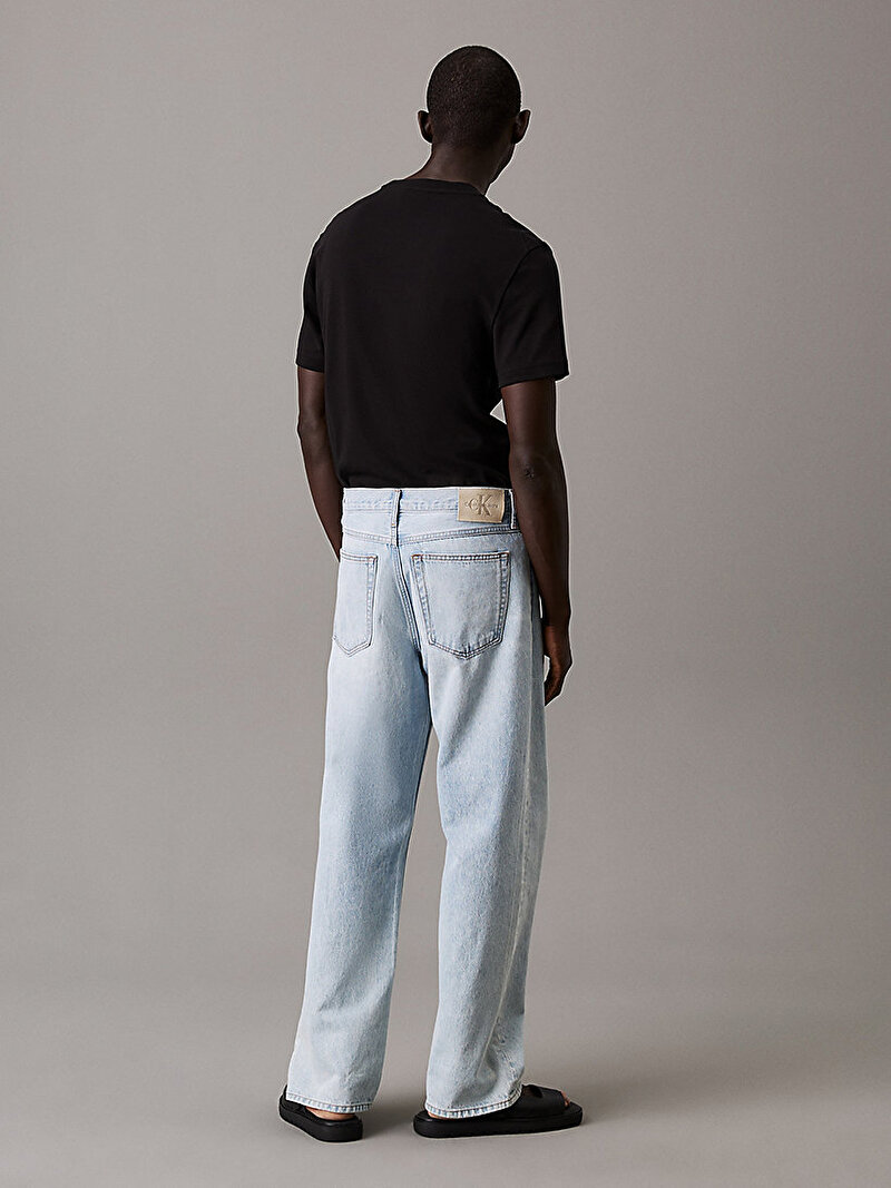 Calvin Klein Siyah Renkli Erkek Textured Embroidery T-shirt