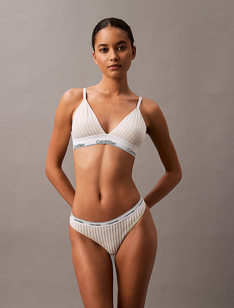 Calvin Klein Bej Renkli Kadın Tanga