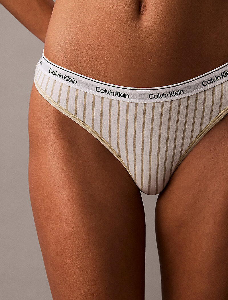 Calvin Klein Bej Renkli Kadın Tanga