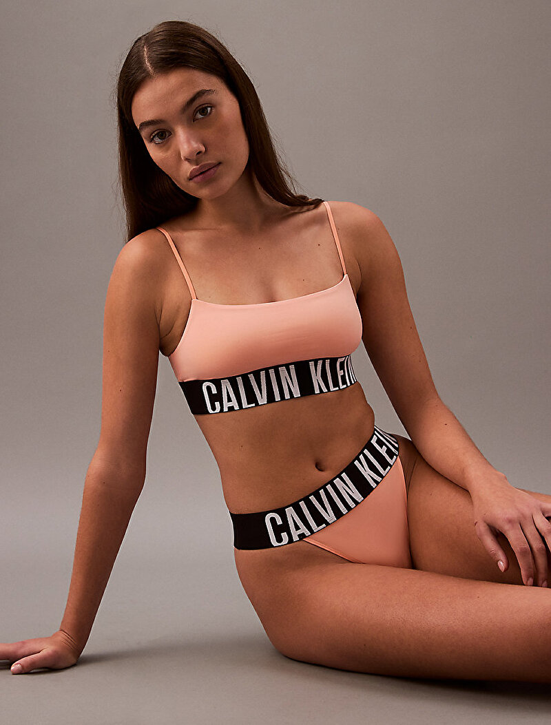 Calvin Klein Pembe Renkli Kadın High Leg Tanga