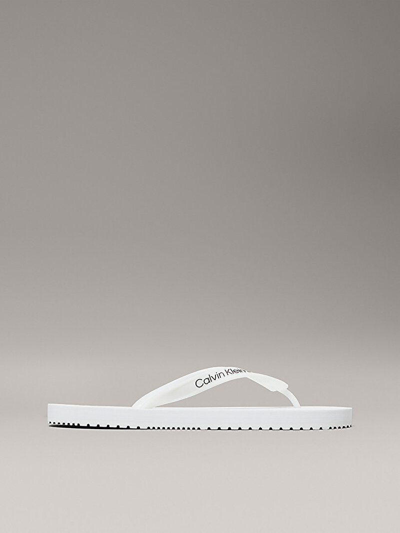 Calvin Klein Beyaz Renkli Erkek Plaj Terliği