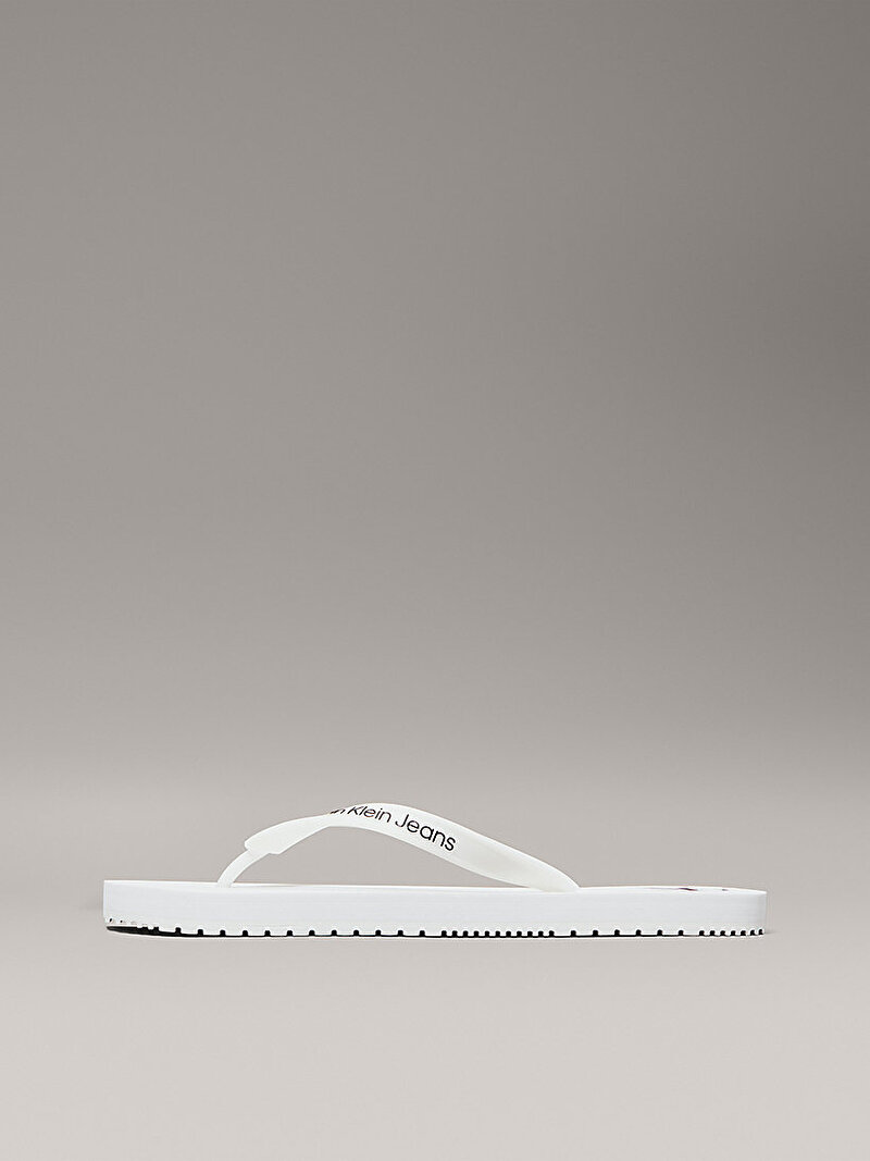 Calvin Klein Beyaz Renkli Erkek Plaj Terliği