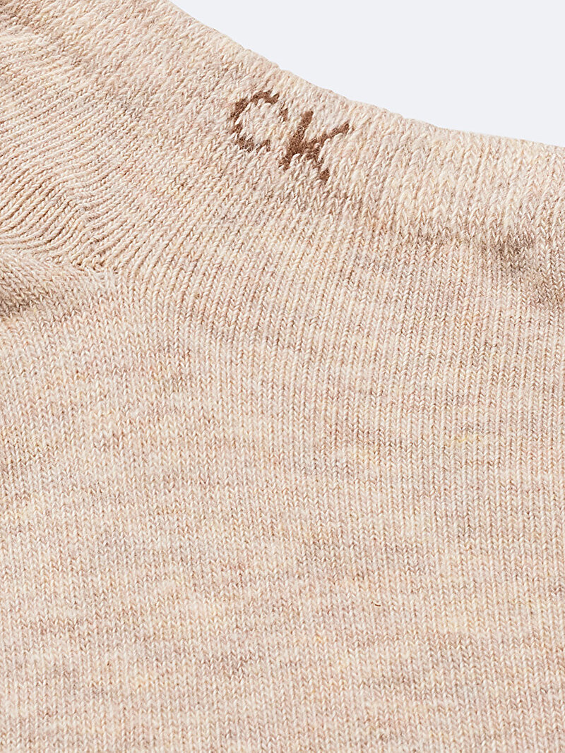 Calvin Klein Kahverengi Renkli Erkek 2'Li Paket Sneaker Çorabı