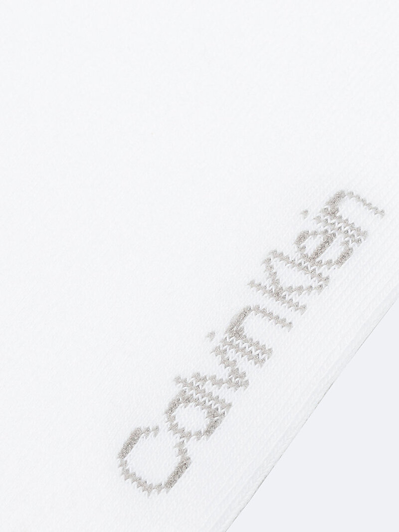Calvin Klein Beyaz Renkli Kadın 3'Lü Paket Çorap