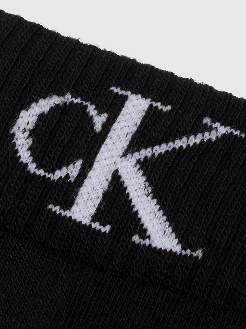 Calvin Klein Siyah Renkli Erkek 2'li Paket Quarter Çorap