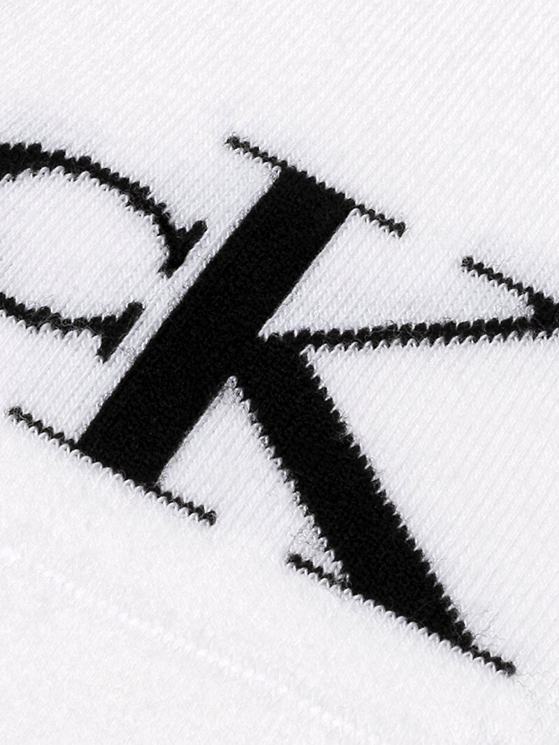 Calvin Klein Beyaz Renkli Erkek Footie High Çorap