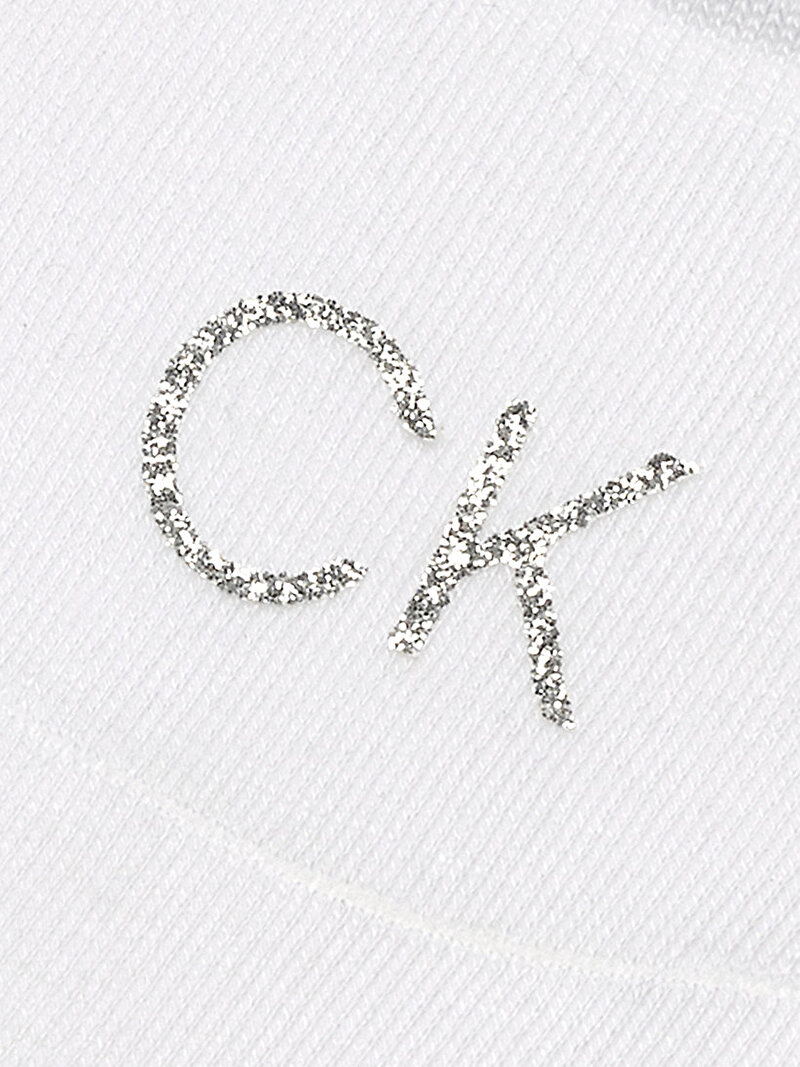 Calvin Klein Beyaz Renkli Kadın Footie Çorap