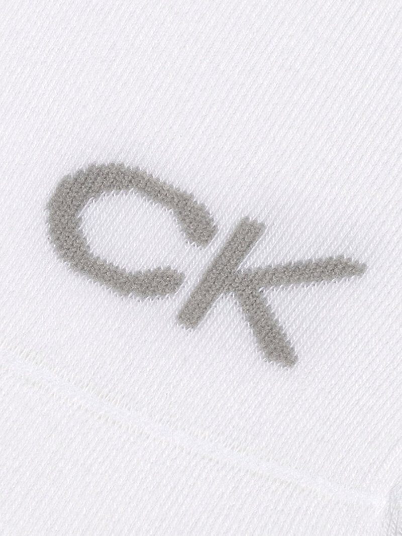 Calvin Klein Beyaz Renkli Kadın Footie Çorap