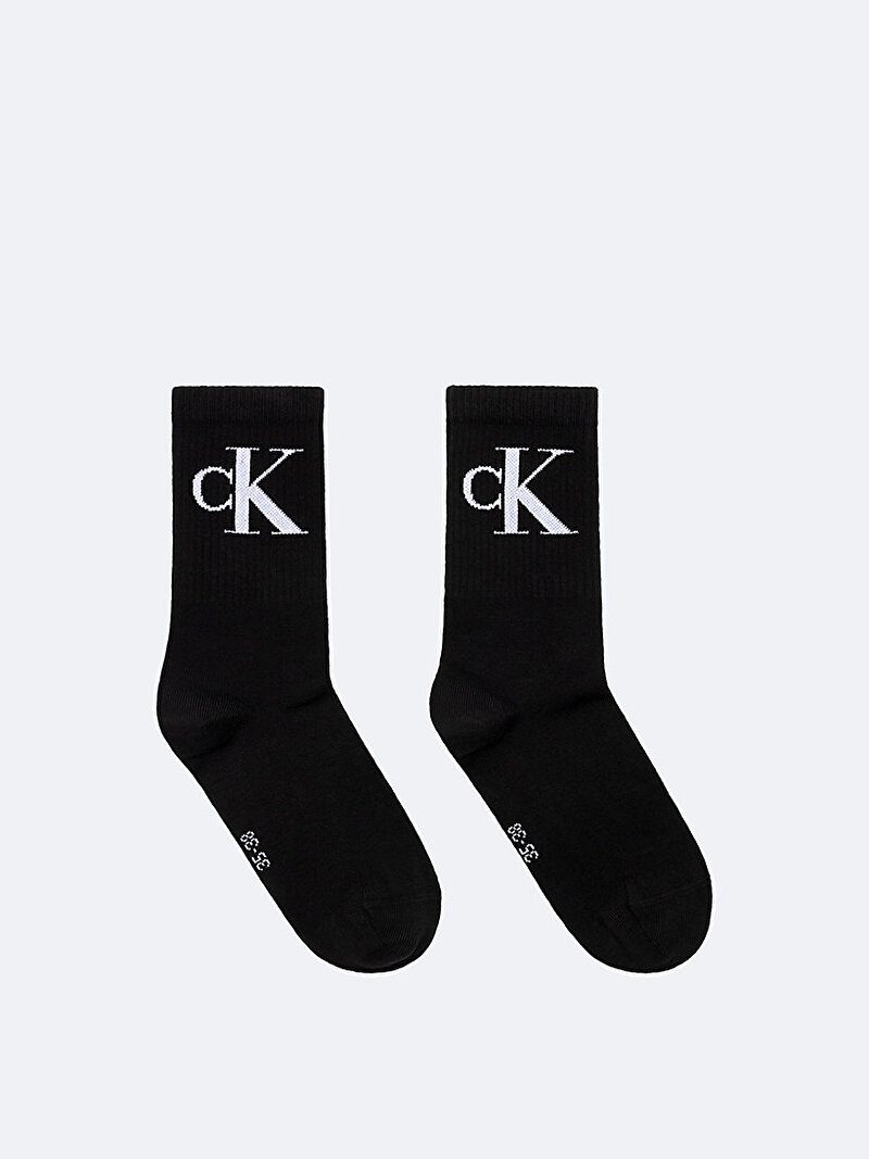 Calvin Klein Siyah Renkli Kadın 2'li Paket Çorap