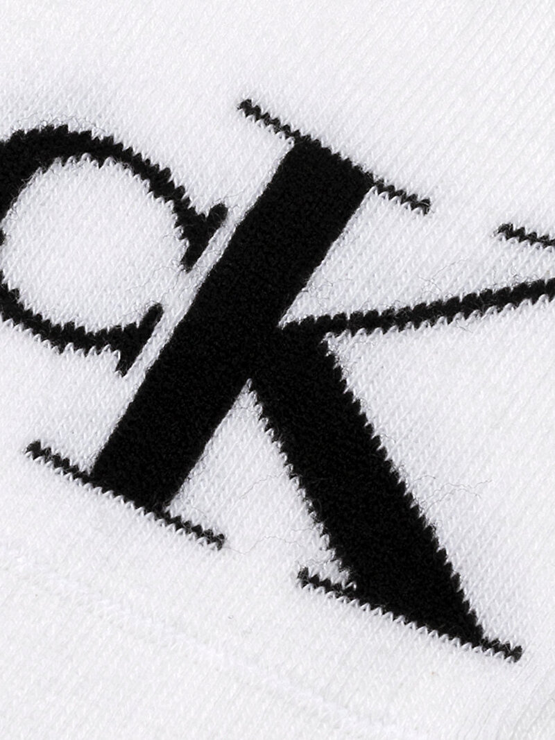 Calvin Klein Beyaz Renkli Kadın Footie Çorap