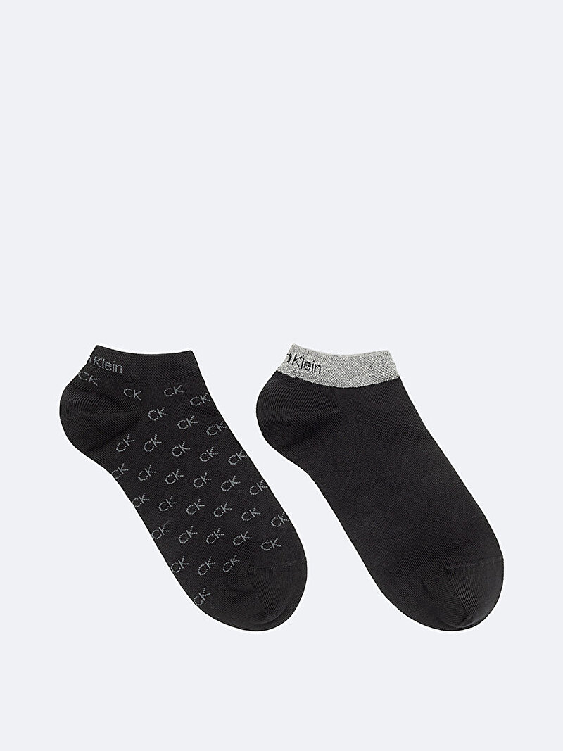 Calvin Klein Siyah Renkli Erkek 2'li Paket Sneaker Çorabı