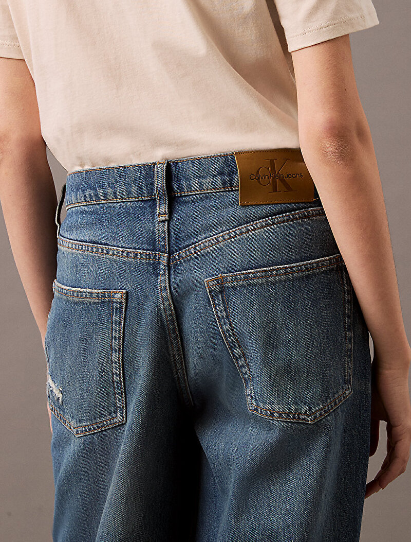 Calvin Klein Lacivert Renkli Kadın 90s Loose Vintage Jean Pantolon