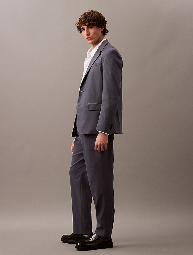 Calvin Klein Gri Renkli Erkek Yagi Tech Suiting Pantolon