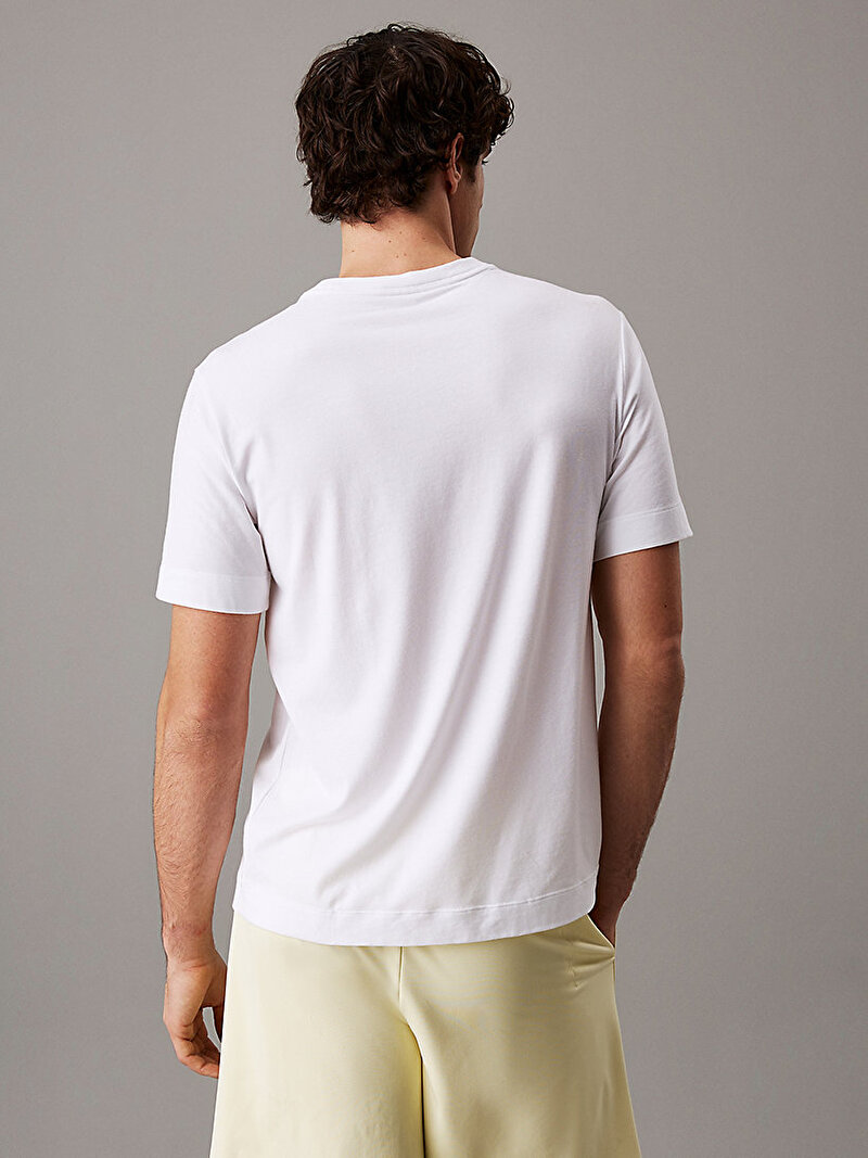 Calvin Klein Beyaz Renkli Erkek Graphic T-shirt