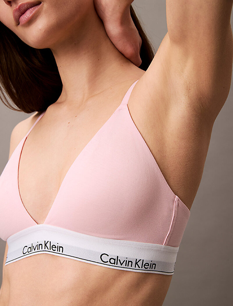 Calvin Klein Pembe Renkli Kadın Lightly Lined Üçgen Sütyen
