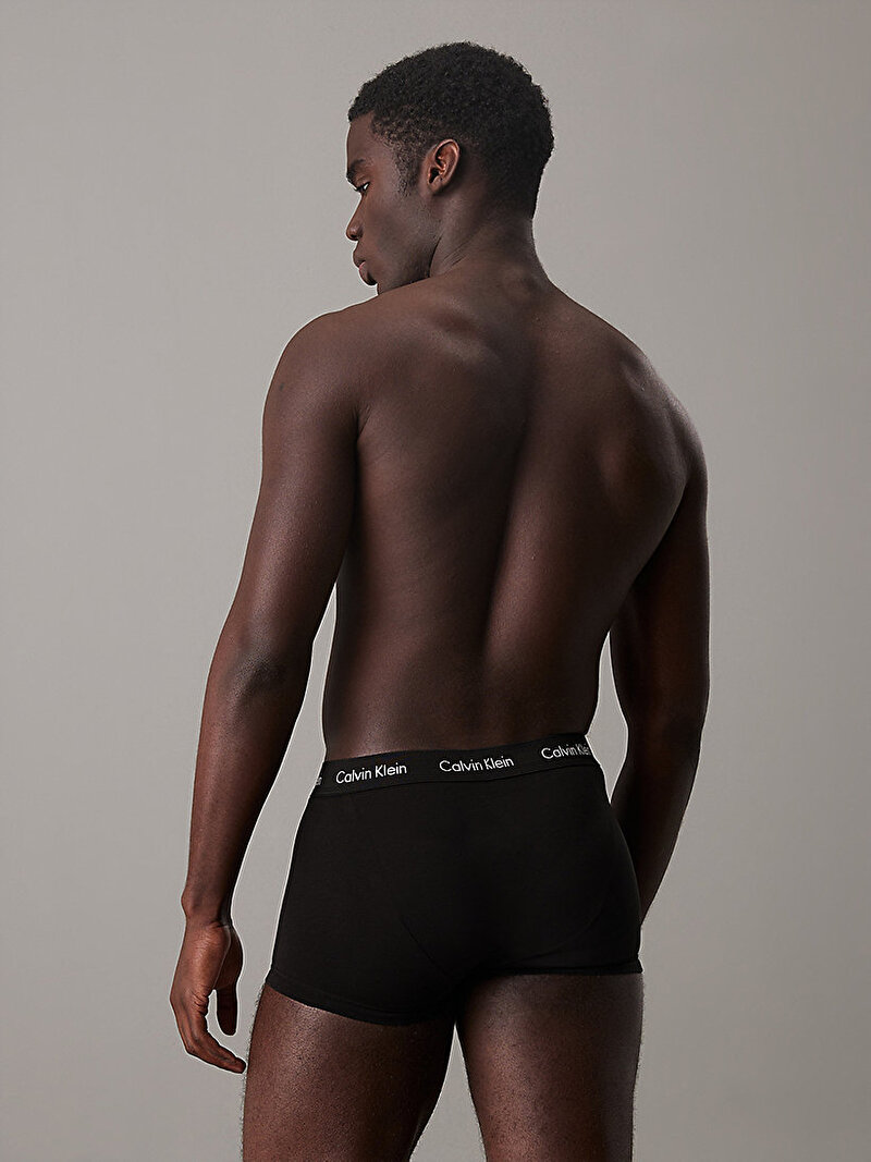 Calvin Klein Siyah Renkli Erkek 3'lü Paket Low Rise Trunk Boxer Seti