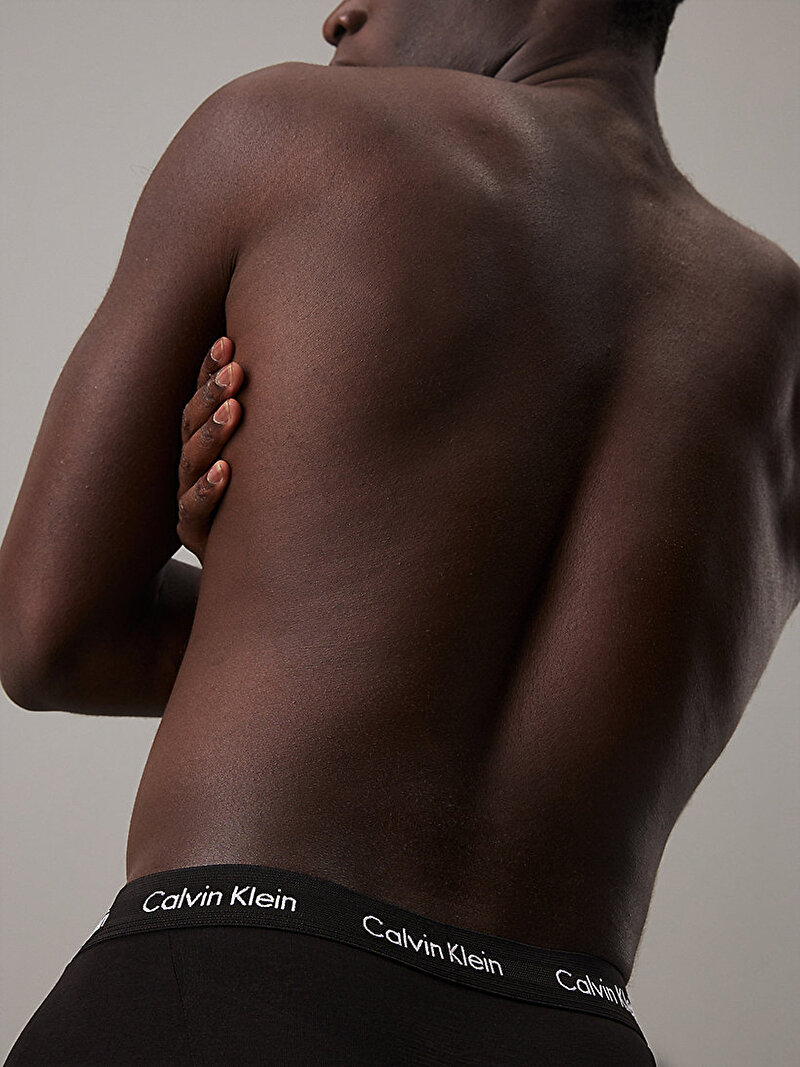 Calvin Klein Siyah Renkli Erkek 3'lü Paket Low Rise Trunk Boxer Seti