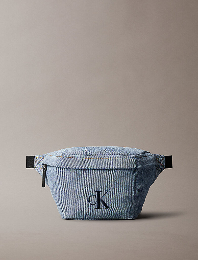 Calvin Klein Mavi Renkli Erkek CKJ Denim Bel Çantası
