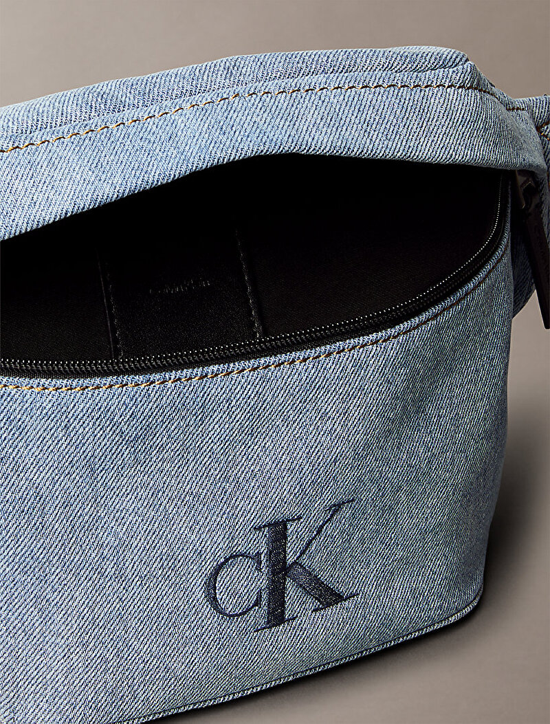 Calvin Klein Mavi Renkli Erkek CKJ Denim Bel Çantası