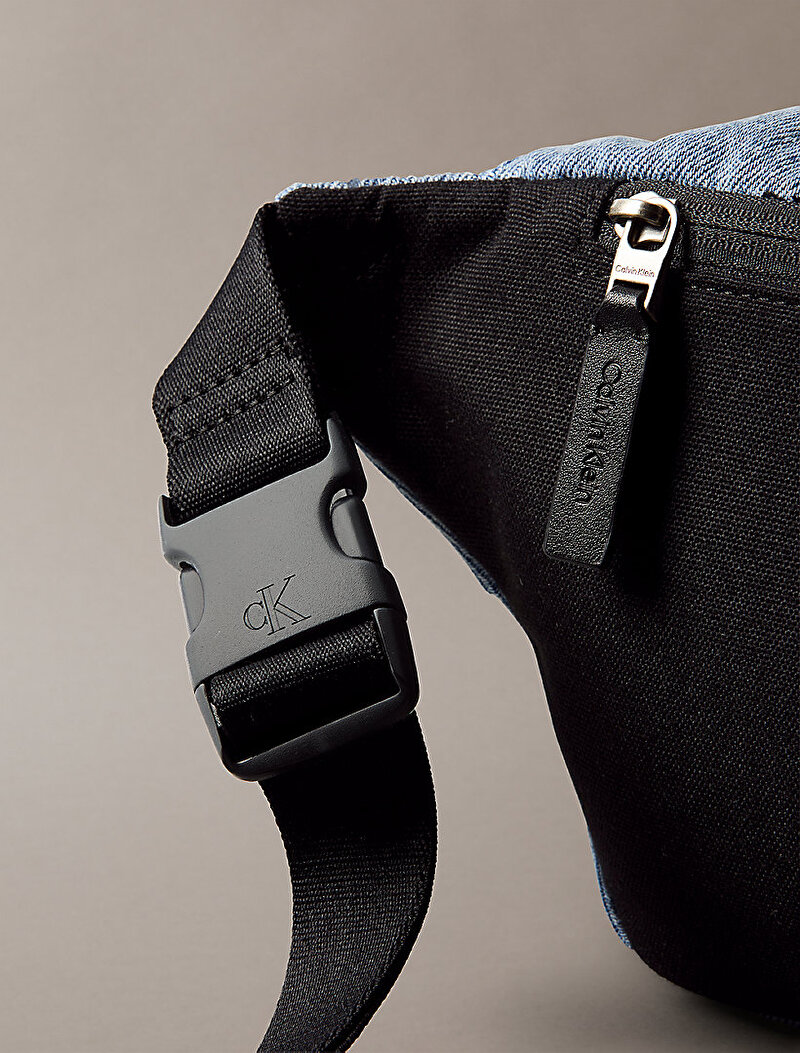 Calvin Klein Mavi Renkli Erkek CKJ Denim Bel Çantası