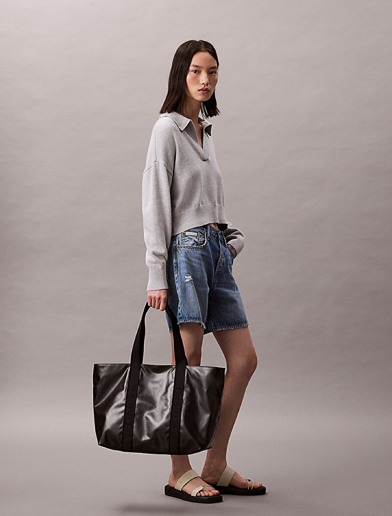 Calvin Klein Siyah Renkli Kadın Ultralight Tote Çanta