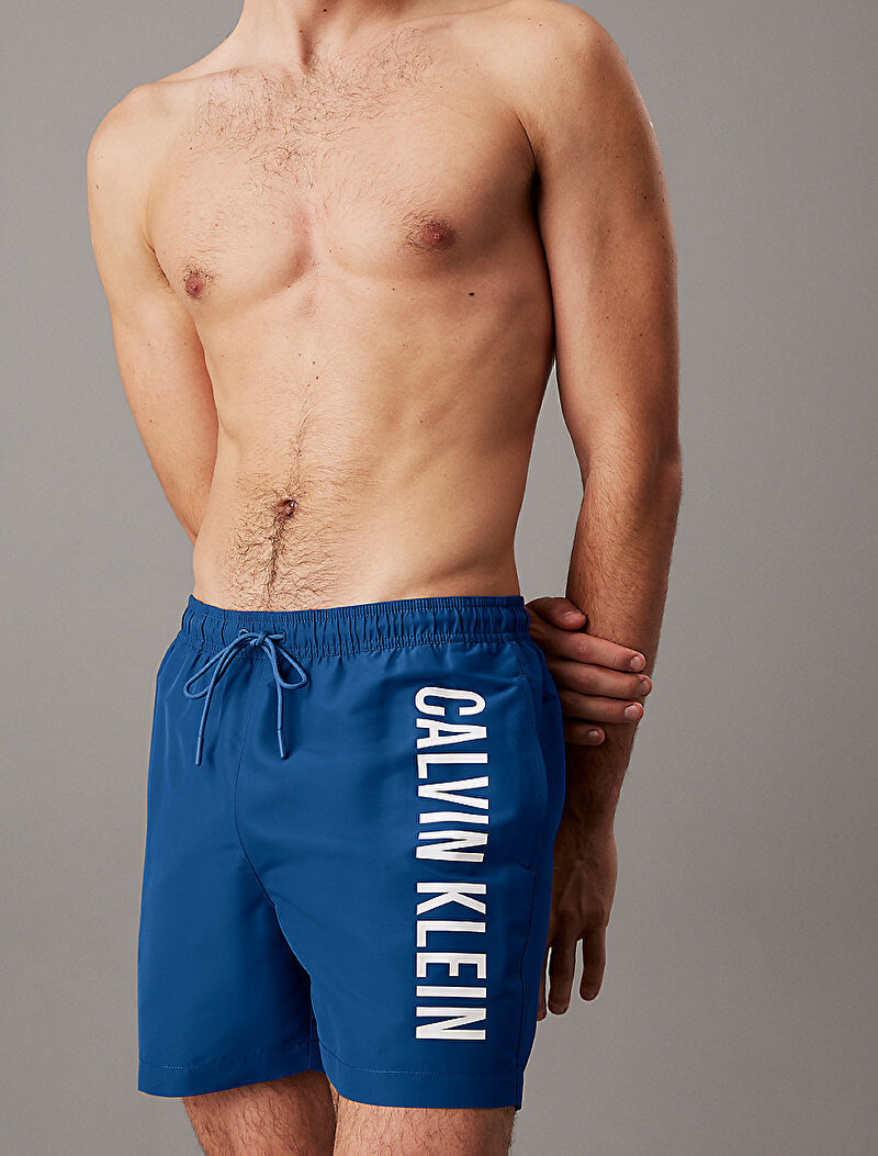 Calvin Klein Lacivert Renkli Erkek Medium Drawstring Deniz Şortu