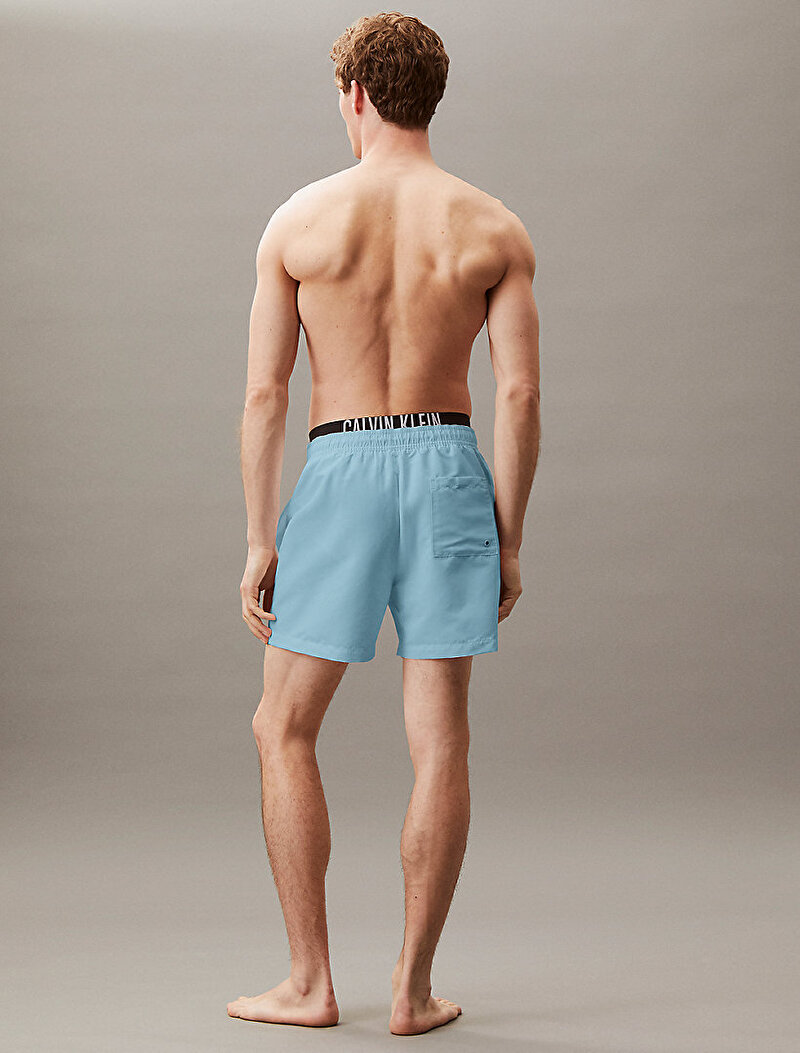 Calvin Klein Mavi Renkli Erkek Medium Double Deniz Şortu