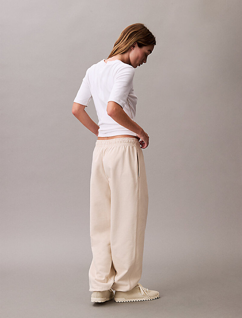 Calvin Klein Bej Renkli Kadın Monologo French Eşofman Altı