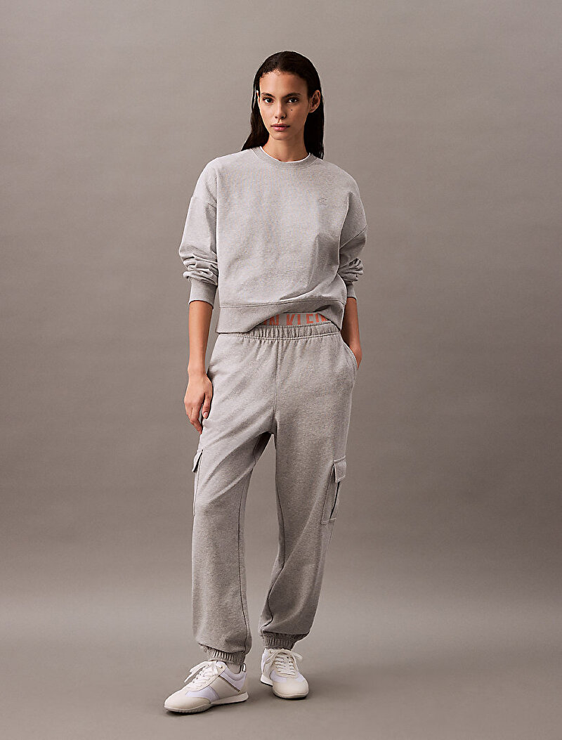 Calvin Klein Gri Renkli Kadın Archive Logo Eşofman Altı
