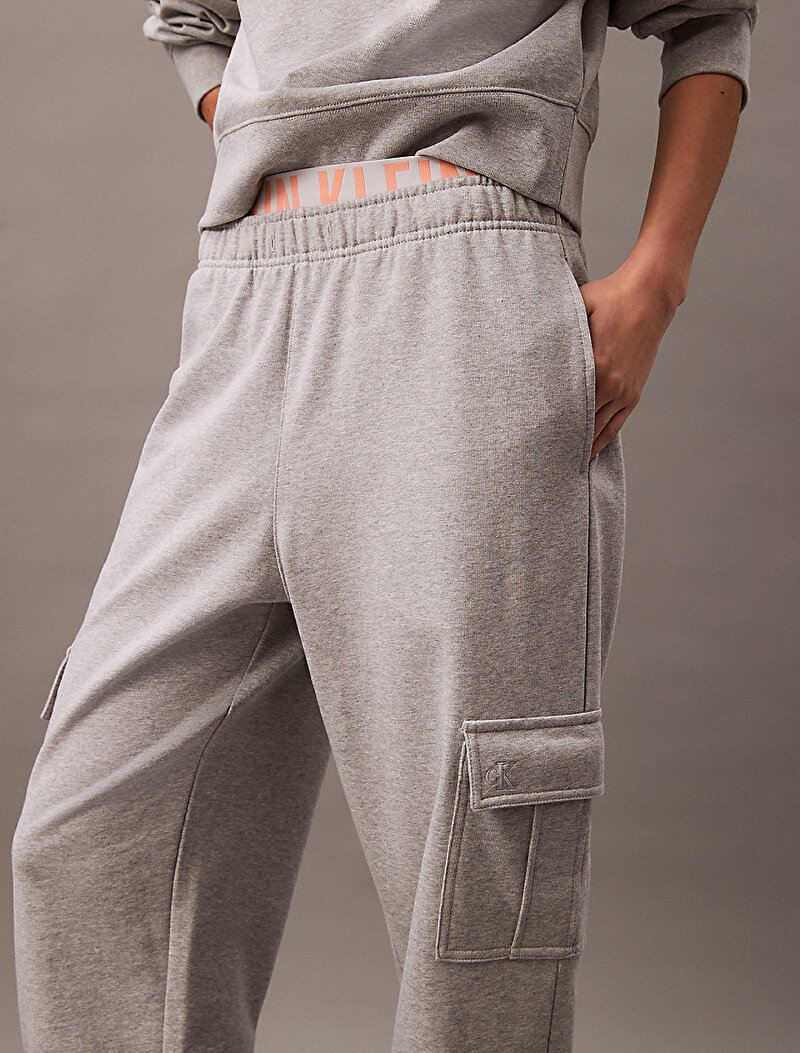 Calvin Klein Gri Renkli Kadın Archive Logo Eşofman Altı