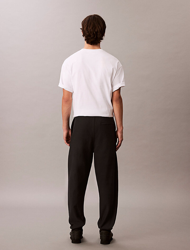 Calvin Klein Siyah Renkli Erkek Premium Terry Monogram Eşofman Altı