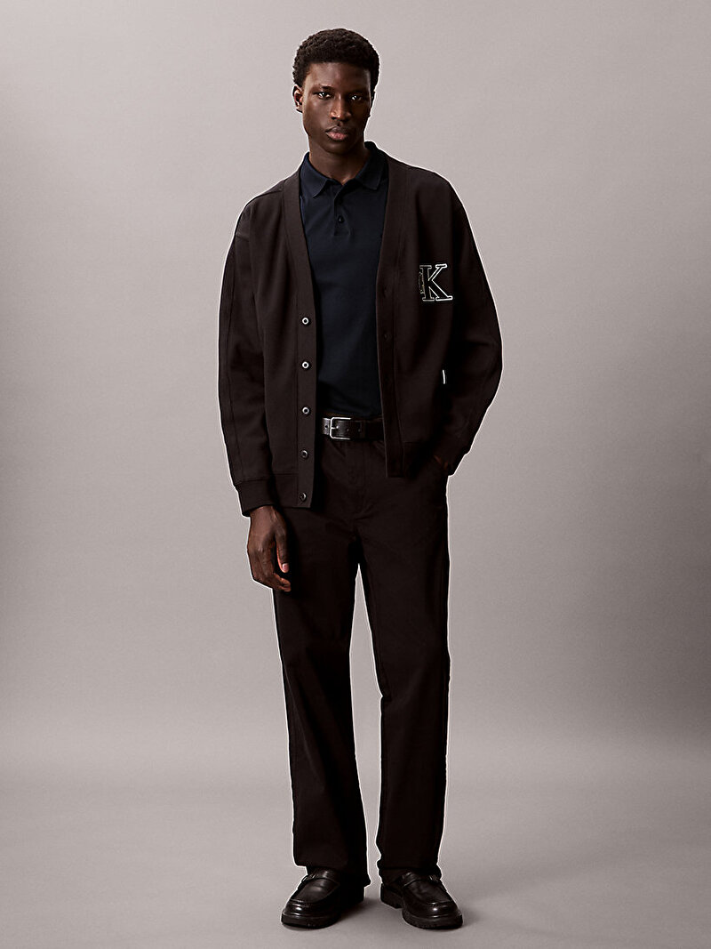 Calvin Klein Lacivert Renkli Erkek Supima Chest Polo T-shirt