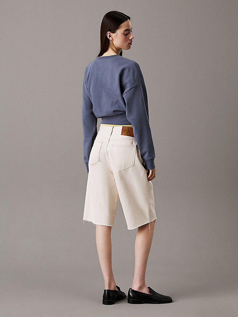 Calvin Klein Gri Renkli Kadın Monologo French Sweatshirt