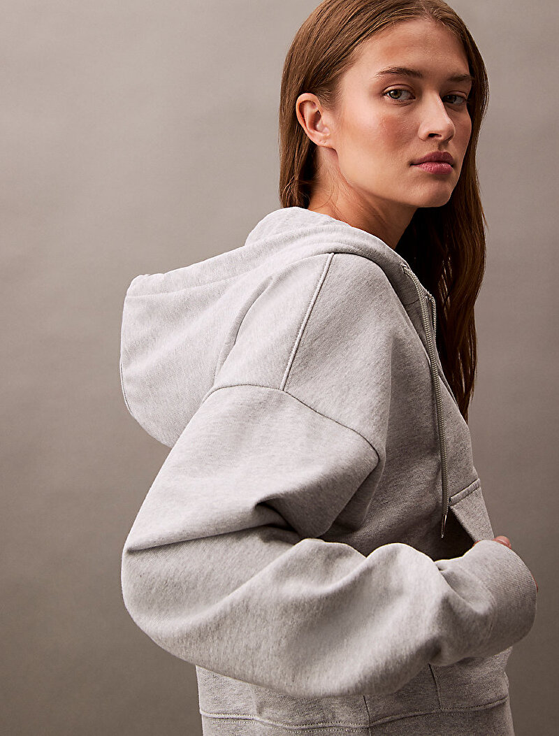 Calvin Klein Gri Renkli Kadın Monologo French Sweatshirt