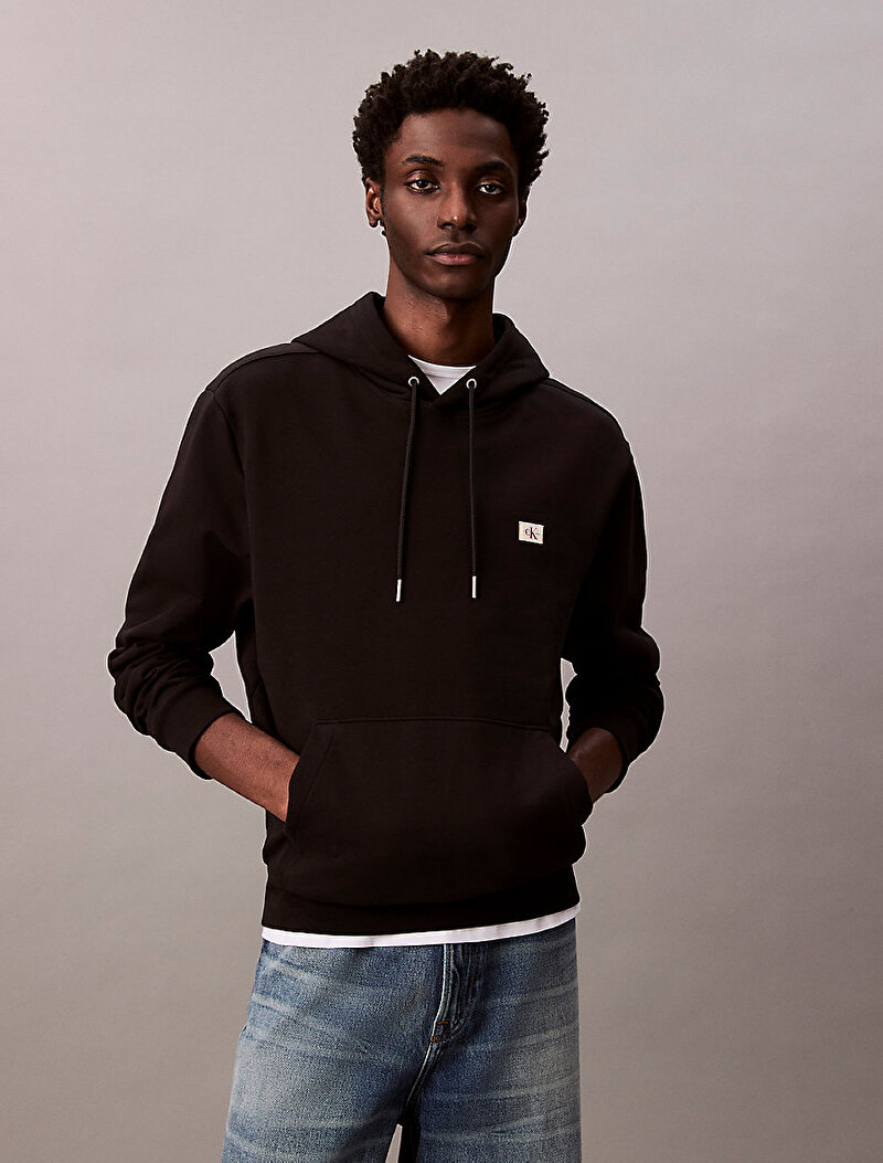 Calvin Klein Siyah Renkli Erkek Badge Sweatshirt