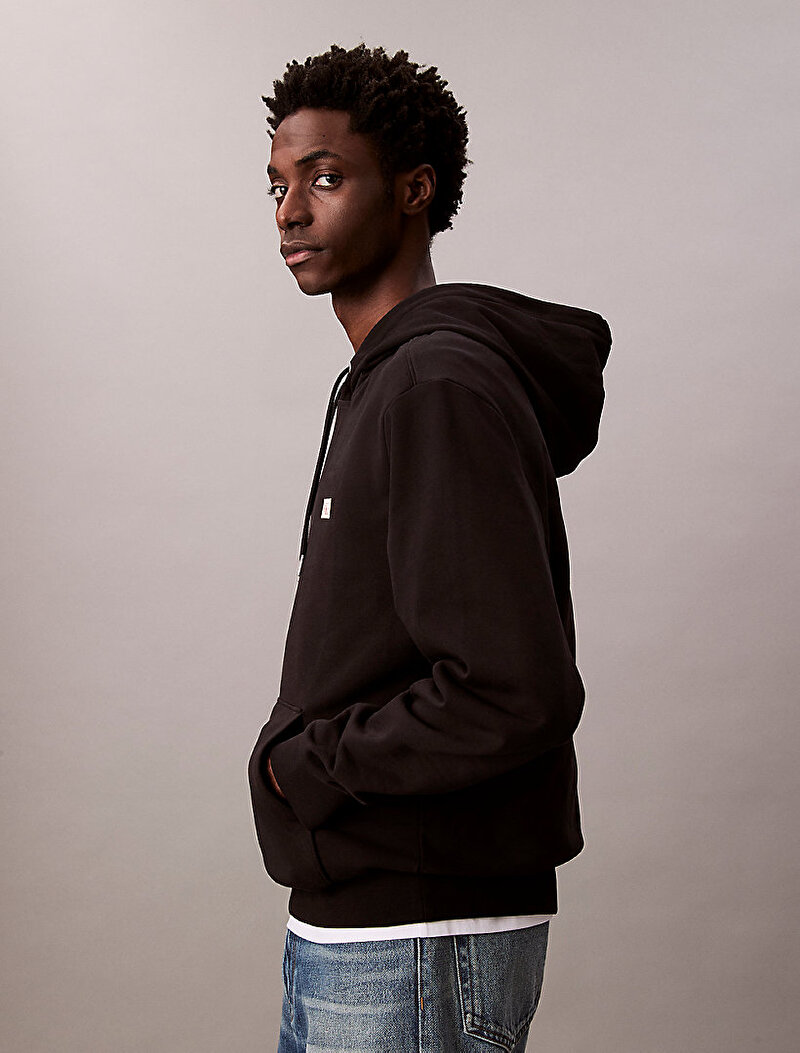 Calvin Klein Siyah Renkli Erkek Badge Sweatshirt