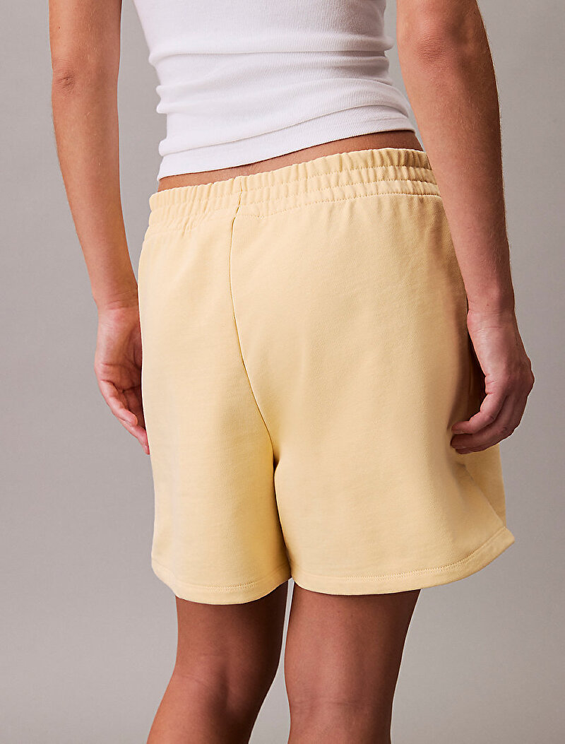 Calvin Klein Sarı Renkli Kadın French Terry Archive Şort