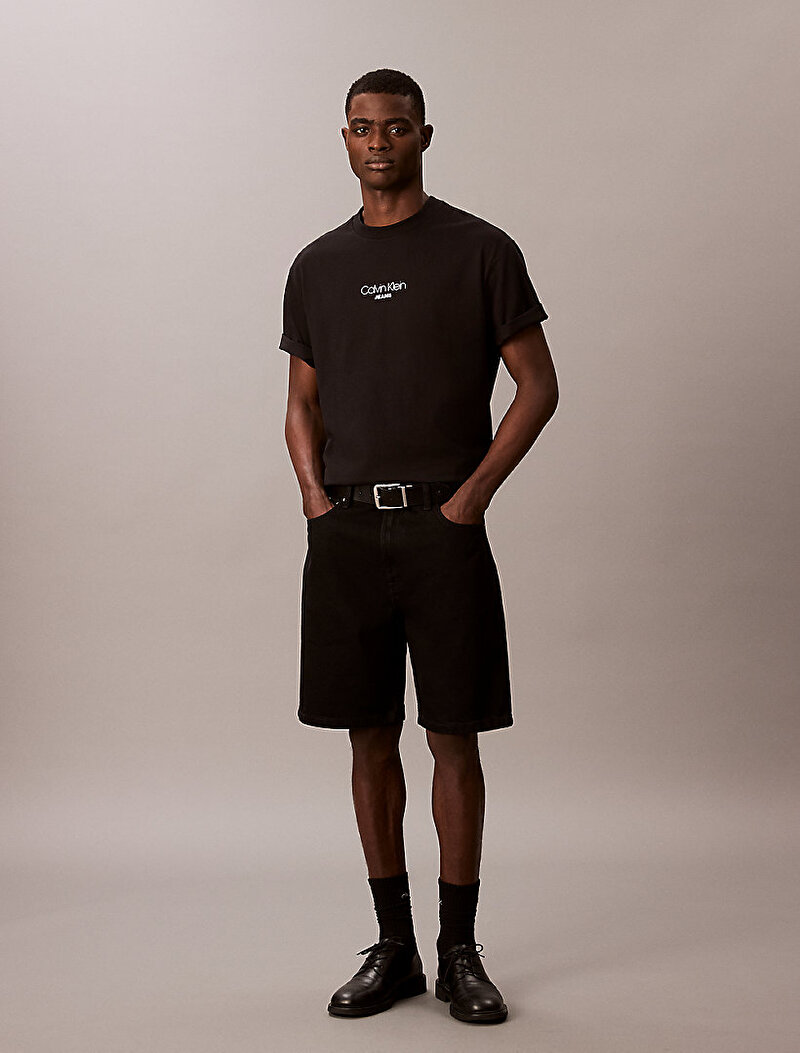 Calvin Klein Siyah Renkli Erkek Relaxed Fit T-shirt