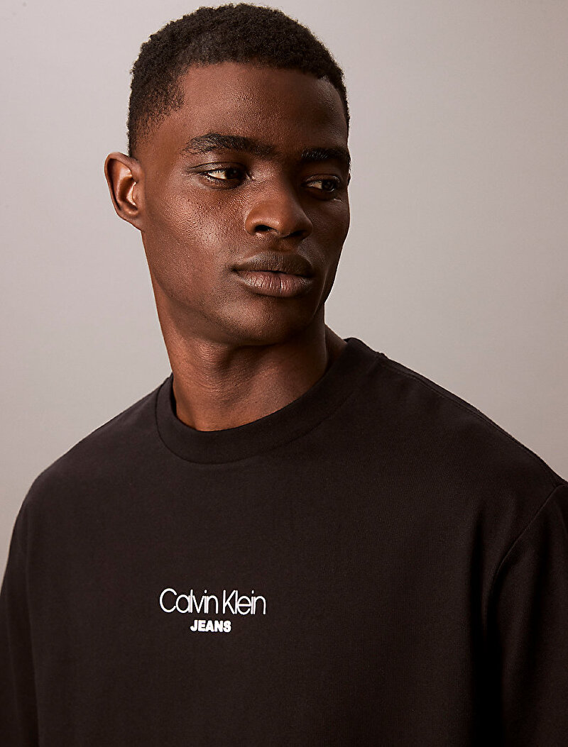 Calvin Klein Siyah Renkli Erkek Relaxed Fit T-shirt